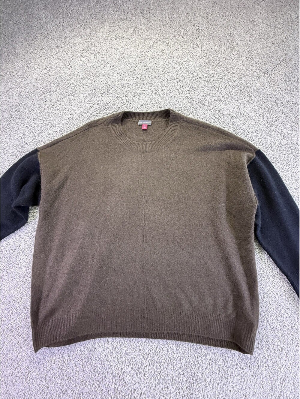 Vince Camuto Oversized Sweater Brown and Black XL Boho